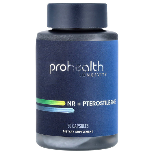 ProHealth Longevity, NR + Pterostilbene, 30 Capsules