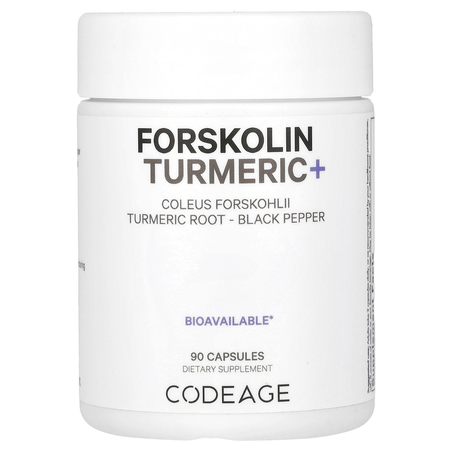 Codeage, Forskolin Turmeric+, 90 Capsules