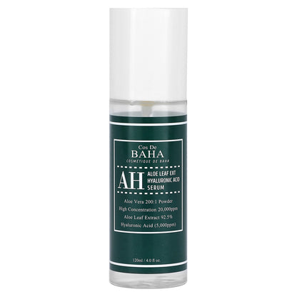 Cos De BAHA, AH, Aloe Leaf Ext Ha Serum, 4 fl oz (120 ml)