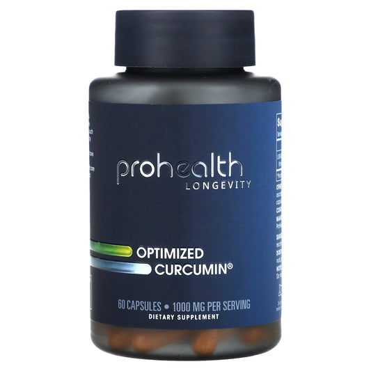 ProHealth Longevity, Optimized Curcumin, 1,000 mg , 60 Capsules (500 mg per Capsule)