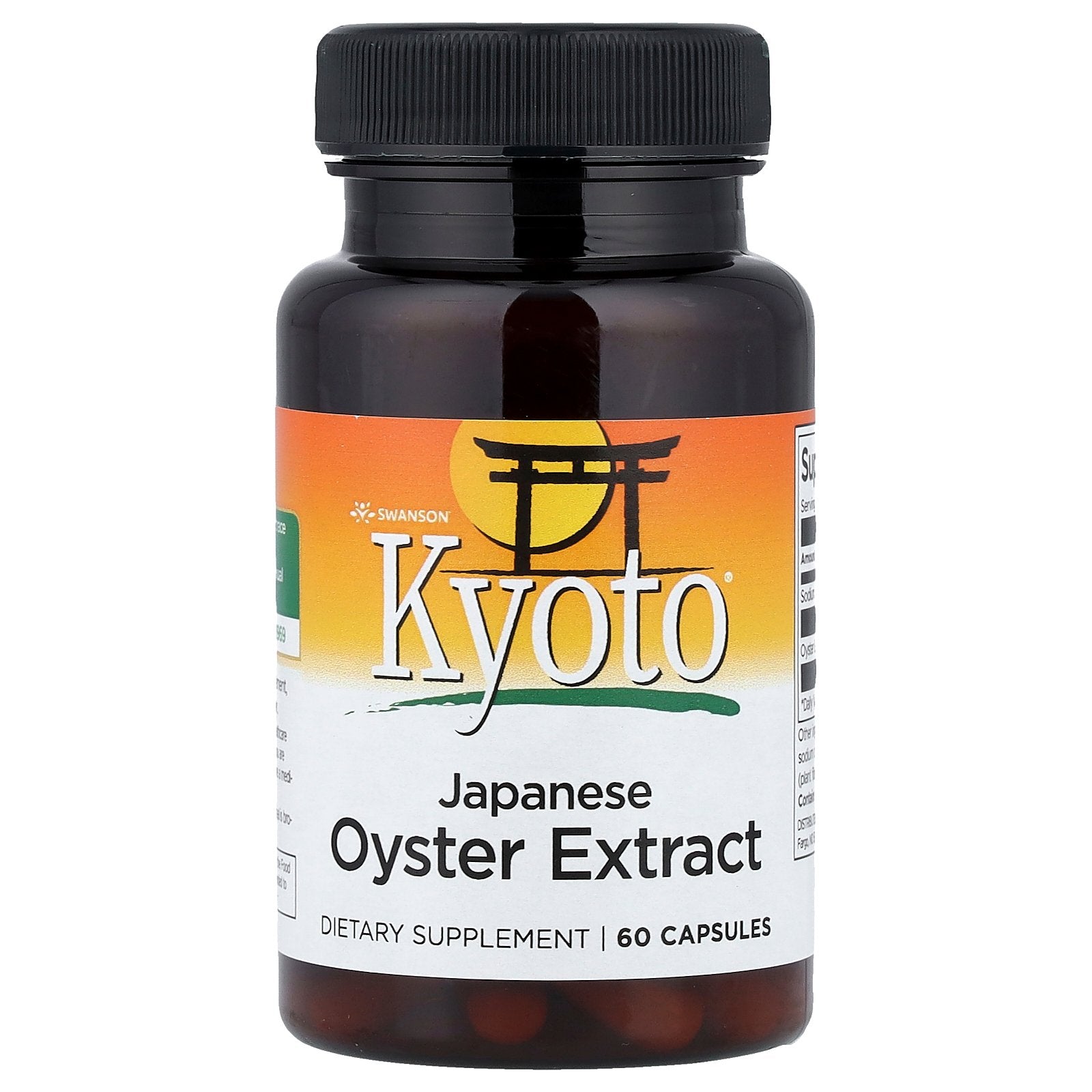 Swanson, Kyoto®, Japanese Oyster Extract, 60 Capsules (500 mg per Capsule)