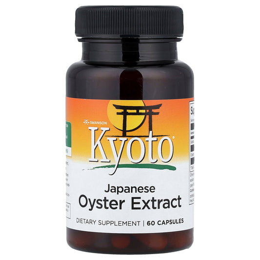 Swanson, Kyoto®, Japanese Oyster Extract, 60 Capsules (500 mg per Capsule)