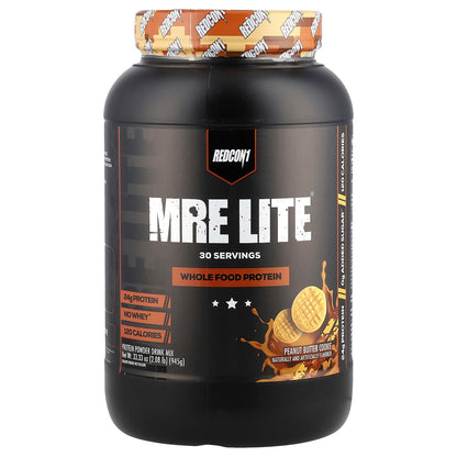 Redcon1, MRE Lite®, Whole Food Protein Powder, Peanut Butter Cookie, 2.08 lb (945 g)
