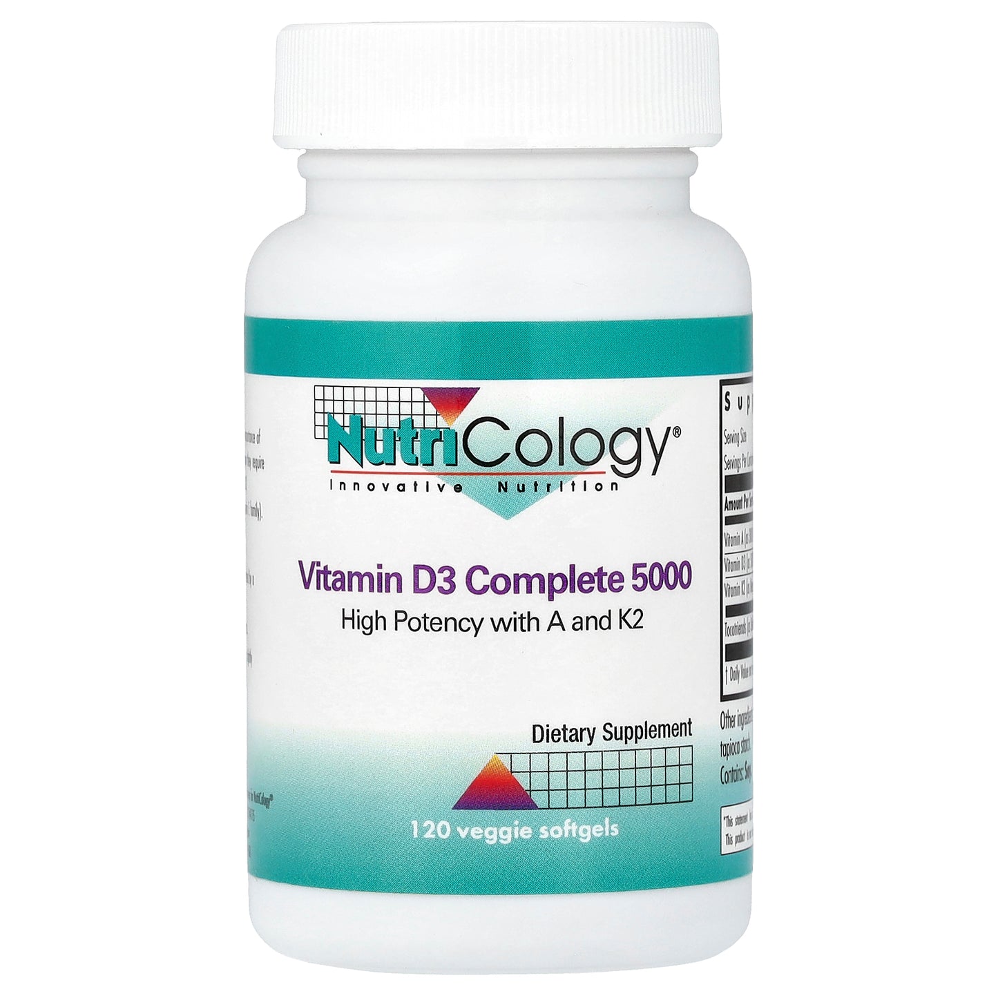 Nutricology, Vitamin D3 Complete 5000, 120 Veggie Softgels