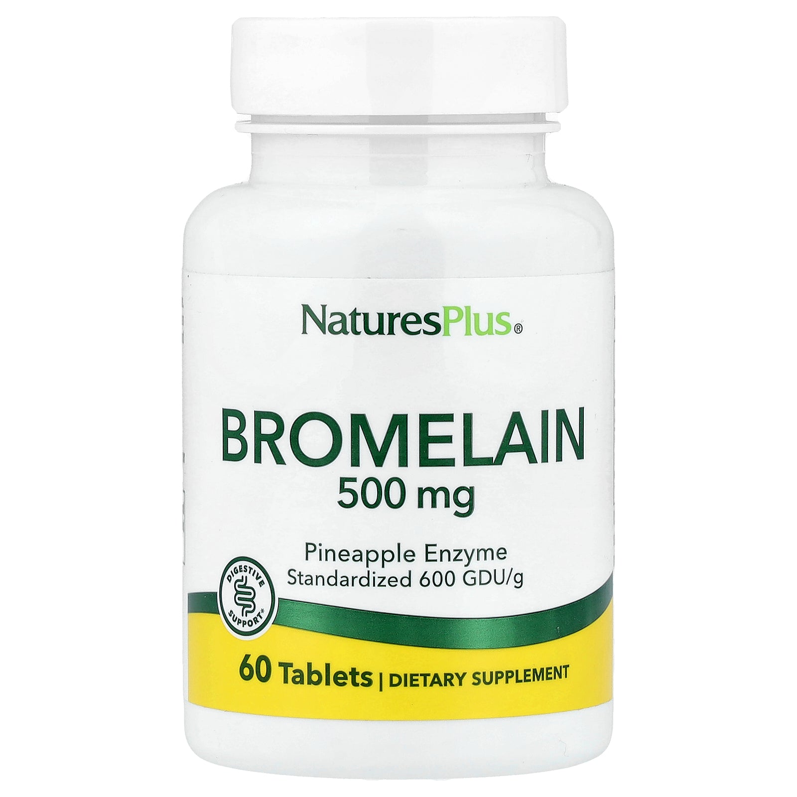 NaturesPlus, Bromelain, 500 mg, 60 Tablets