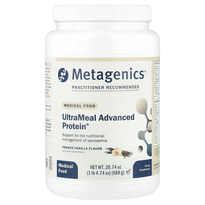 Metagenics, Medical Food, UltraMeal Advanced Protein®, French Vanilla, 1 lb 4.74 oz (588 g)