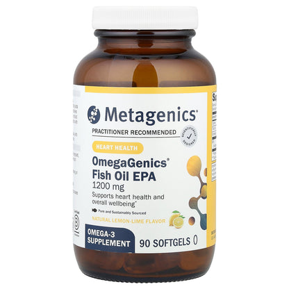 Metagenics, OmegaGenics®, Fish Oil EPA, Natural Lemon-Lime, 1,200 mg, 90 Softgels