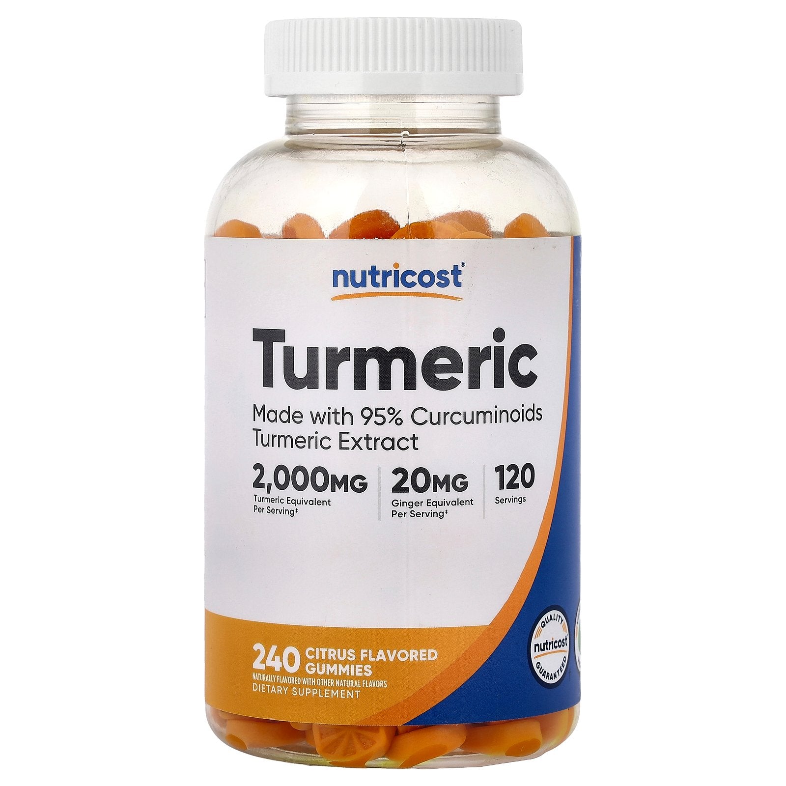 Nutricost, Turmeric, Citrus, 240 Gummies