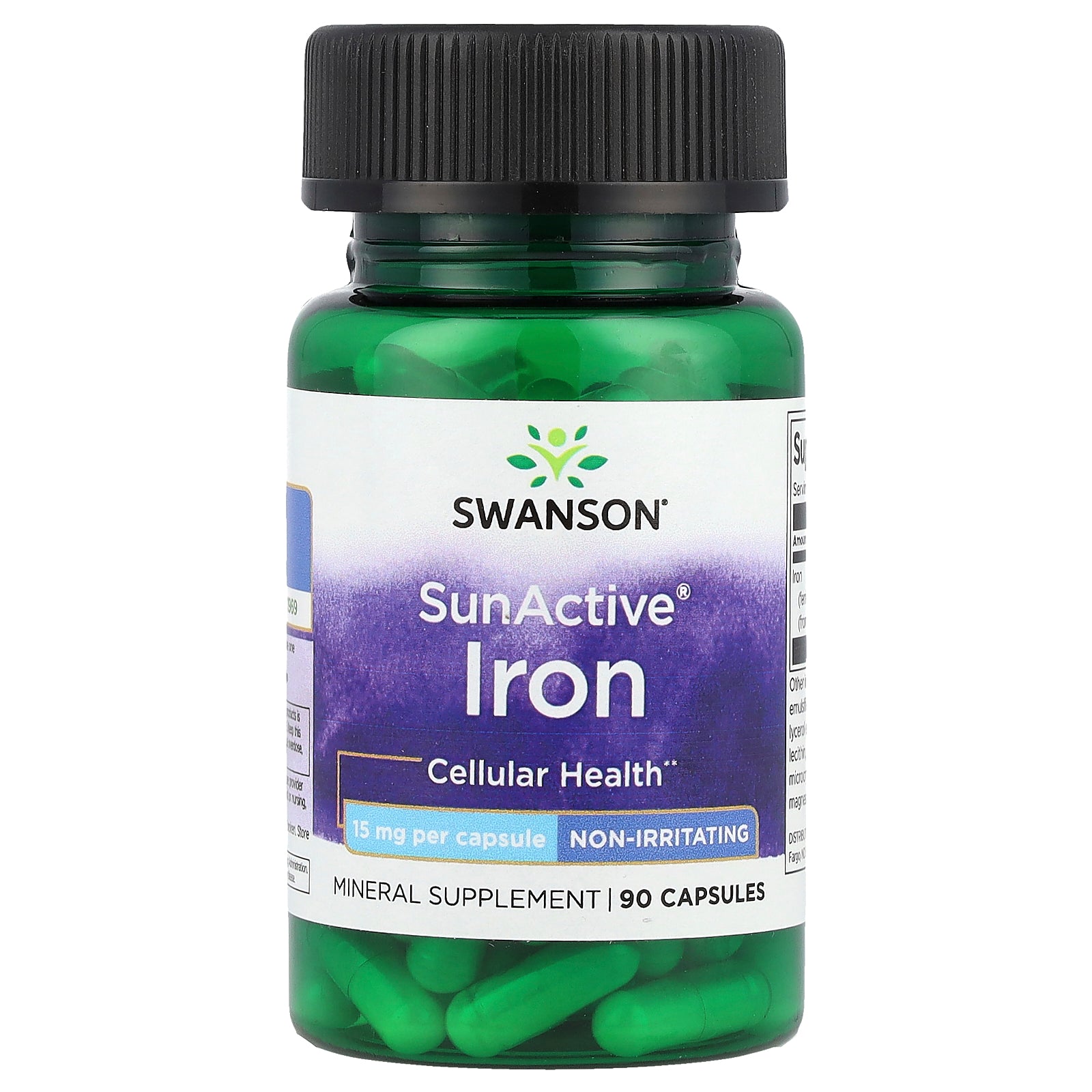 Swanson, SunActive®, Iron, 15 mg, 90 Capsules