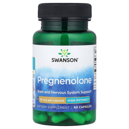 Swanson, Pregnenolone, High Potency, 25 mg, 60 Capsules
