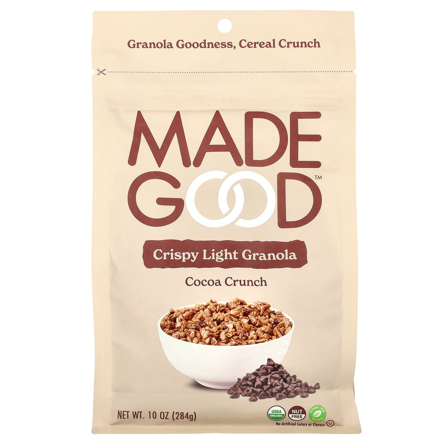 MadeGood, Crispy Light Granola, Cocoa Crunch, 10 oz (284 g)