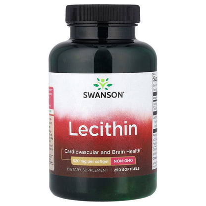 Swanson, Lecithin, 520 mg, 250 Softgels