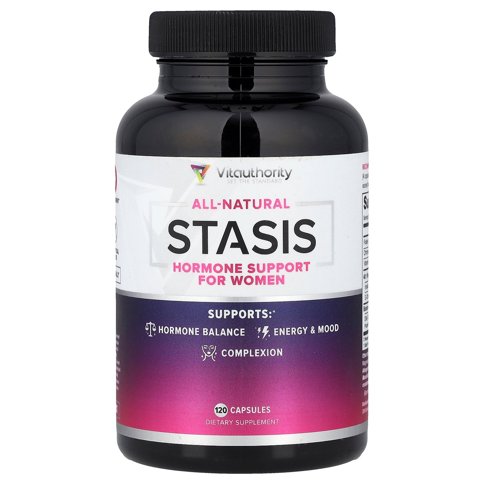 Vitauthority, Stasis, Hormone Support For Women, 120 Capsules