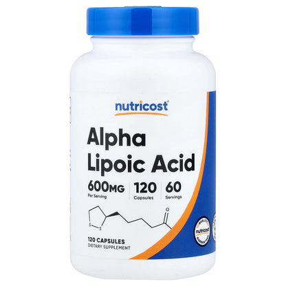 Nutricost, Alpha Lipoic Acid, 120 Capsules (300 mg per Capsule)