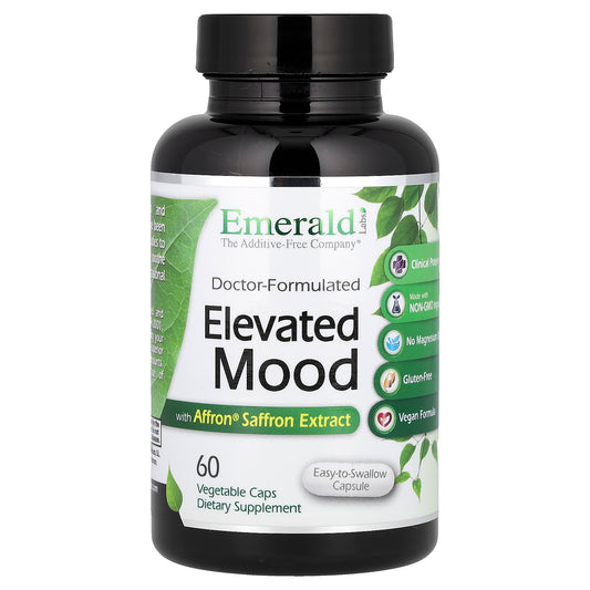 Emerald Laboratories, Elevated Mood with Affron® Saffron Extract, 60 Vegetable Caps