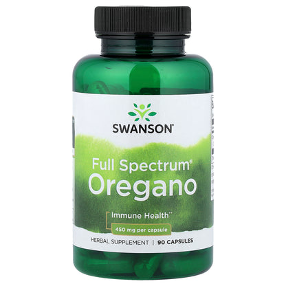 Swanson, Full Spectrum® Oregano, 450 mg, 90 Capsules