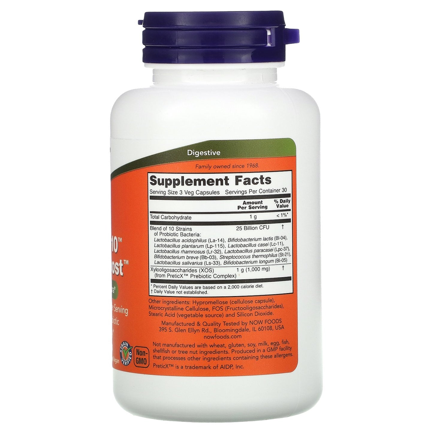 NOW Foods, Probiotic-10 & Bifido Boost, 25 Billion, 90 Veg Capsules (8.33 Billion Per Capsule)