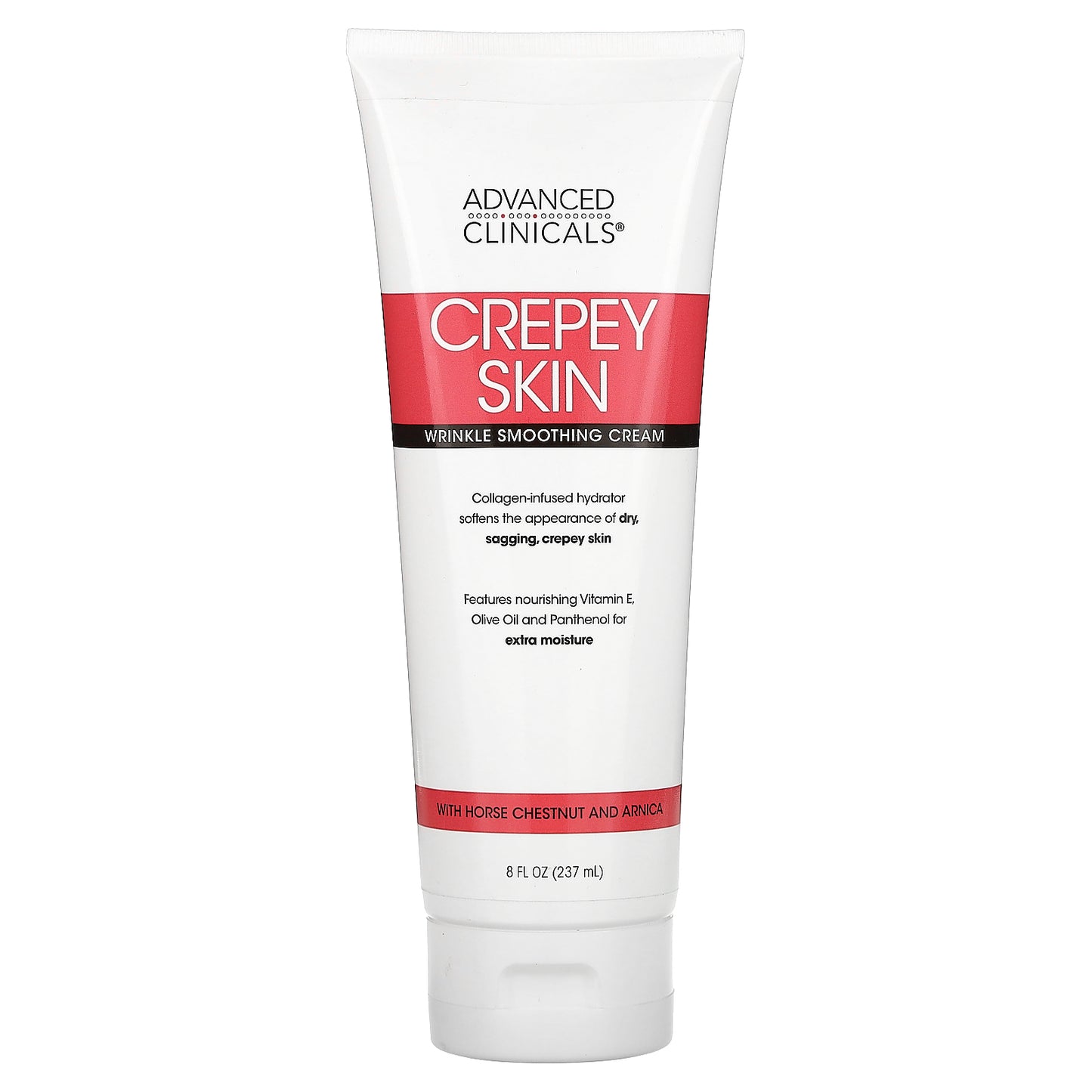 Advanced Clinicals, Crepey Skin, Wrinkle Smoothing Cream, 8 fl oz (237 ml)