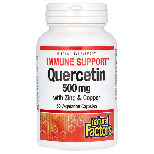 Natural Factors, Immune Support, Quercetin, 500 mg, 60 Vegetarian Capsules