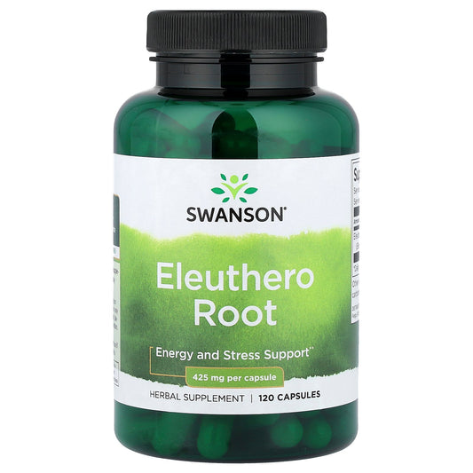 Swanson, Eleuthero Root, 120 Capsules (425 mg per Capsule)