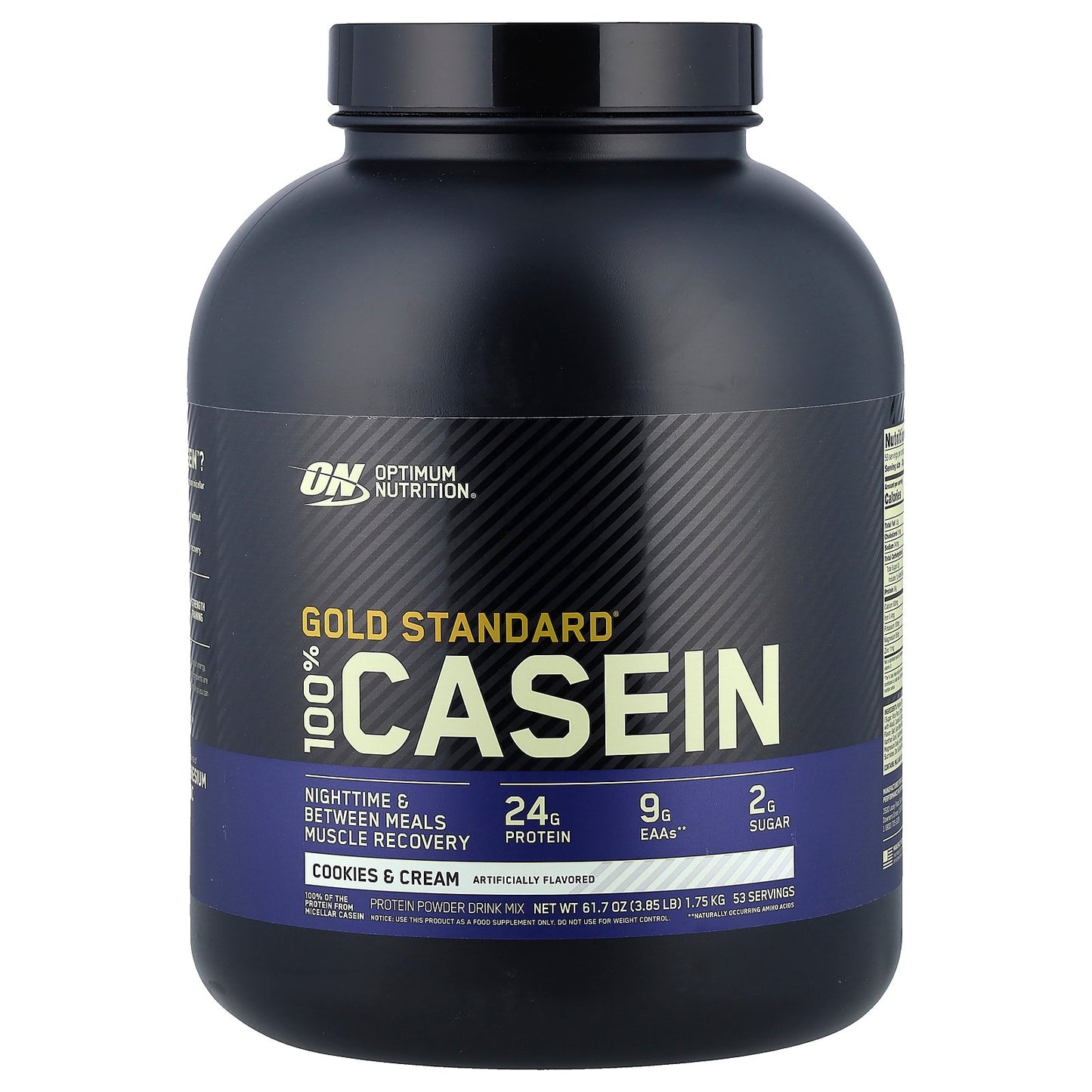 Optimum Nutrition, Gold Standard® 100% Casein, Cookies & Cream, 3.85 lb (1.75 kg)