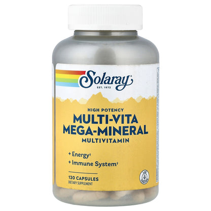 Solaray, Multi-Vita Mega-Mineral, Multivitamin, 120 Capsules
