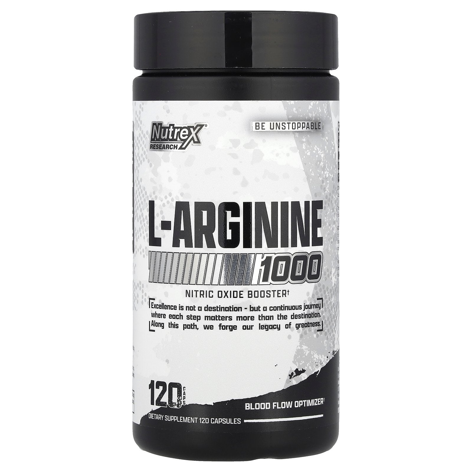 Nutrex Research, L-Arginine 1000, 120 Capsules (500 mg per Capsule)