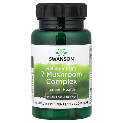 Swanson, Full Spectrum® 7 Mushroom Complex, 60 Veggie Caps