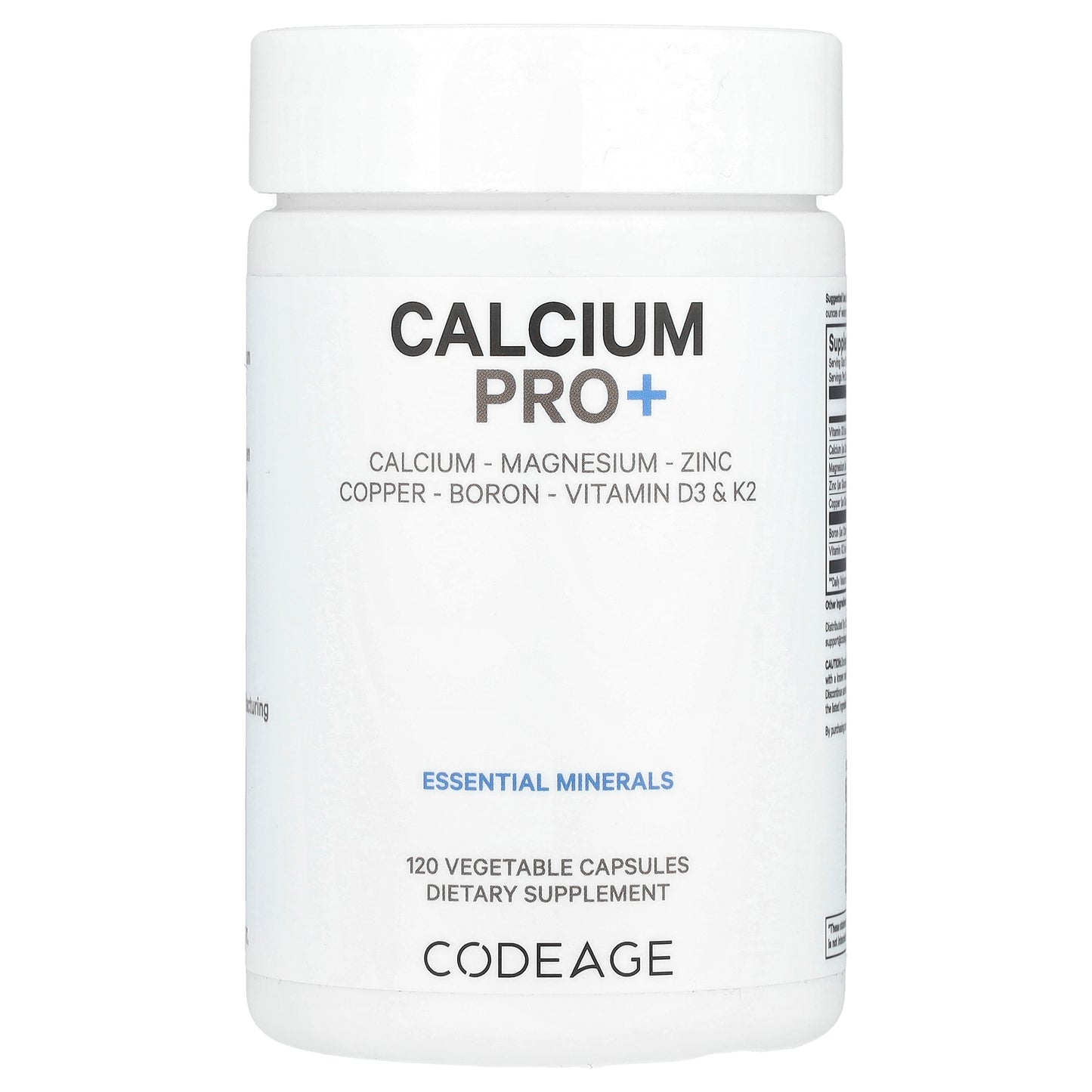 Codeage, Calcium Pro+, 120 Vegetable Capsules