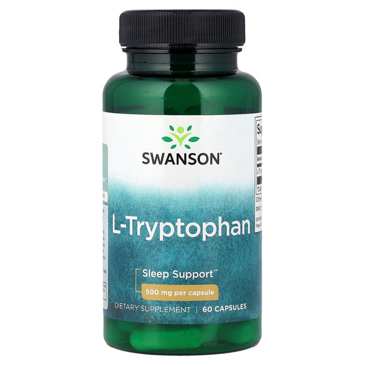 Swanson, L-Tryptophan, 500 mg, 60 Capsules