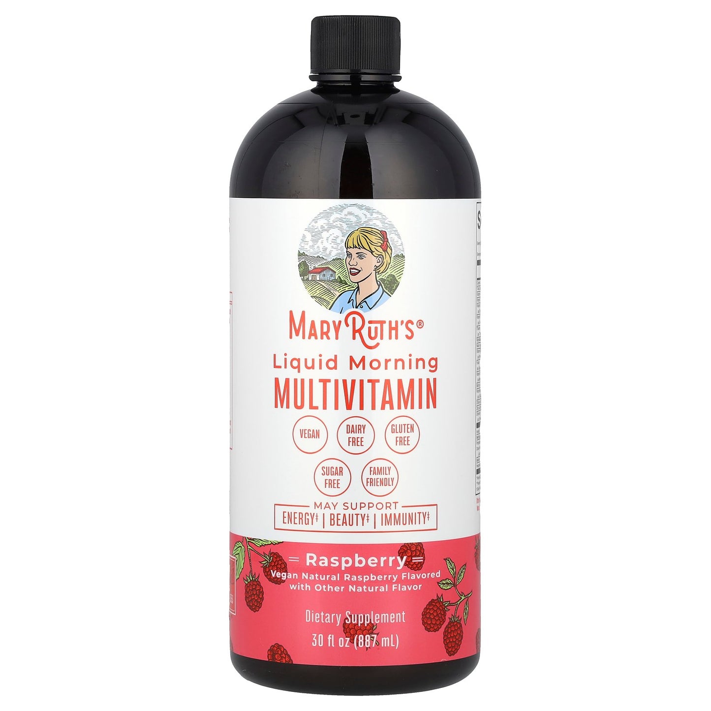 MaryRuth's, Liquid Morning Multivitamin, Raspberry, 32 fl oz (887 ml)