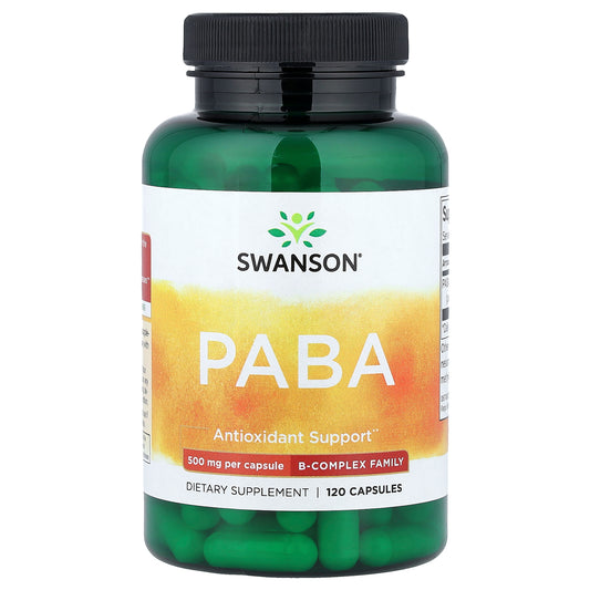 Swanson, PABA, 500 mg, 120 Capsules