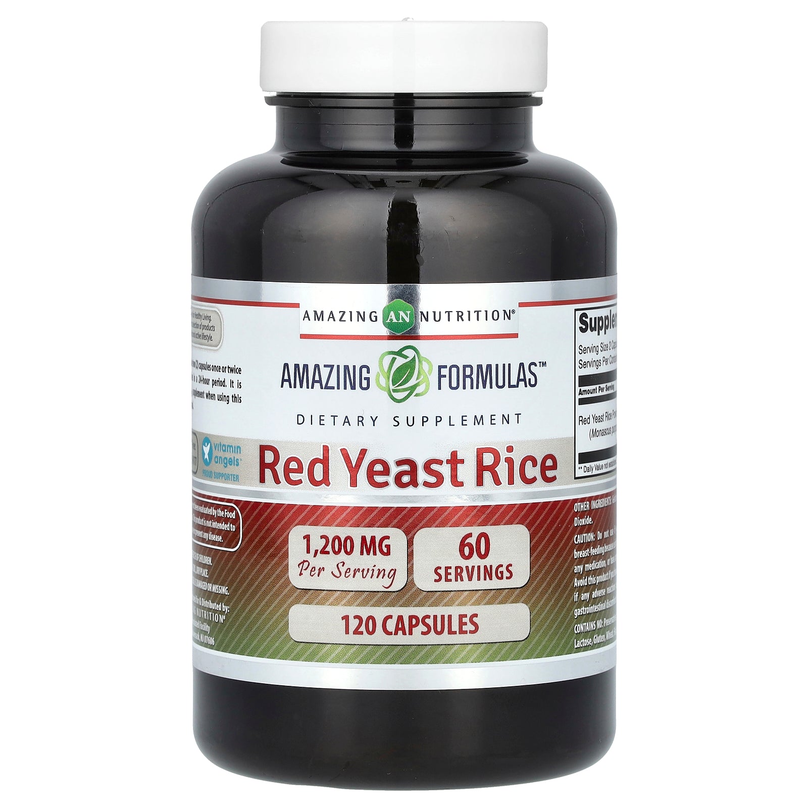 Amazing Nutrition, Red Yeast Rice, 1,200 mg, 120 Capsules (600 mg per Capsule)