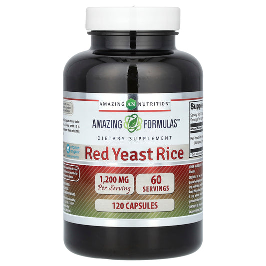 Amazing Nutrition, Red Yeast Rice, 1,200 mg, 120 Capsules (600 mg per Capsule)