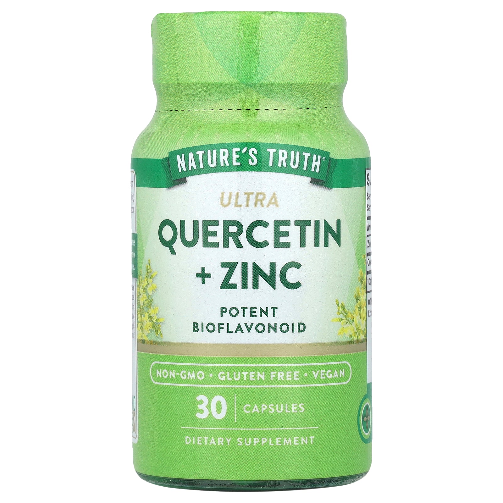 Nature's Truth, Ultra Quercetin + Zinc, 30 Capsules