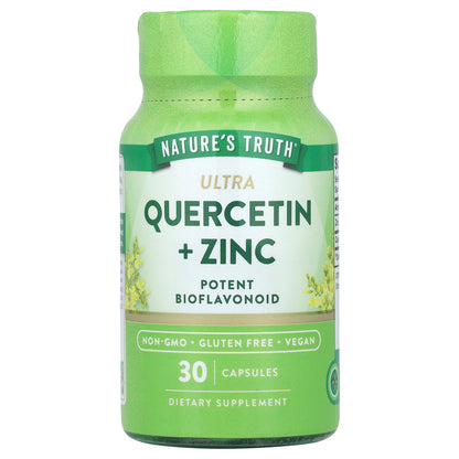 Nature's Truth, Ultra Quercetin + Zinc, 30 Capsules