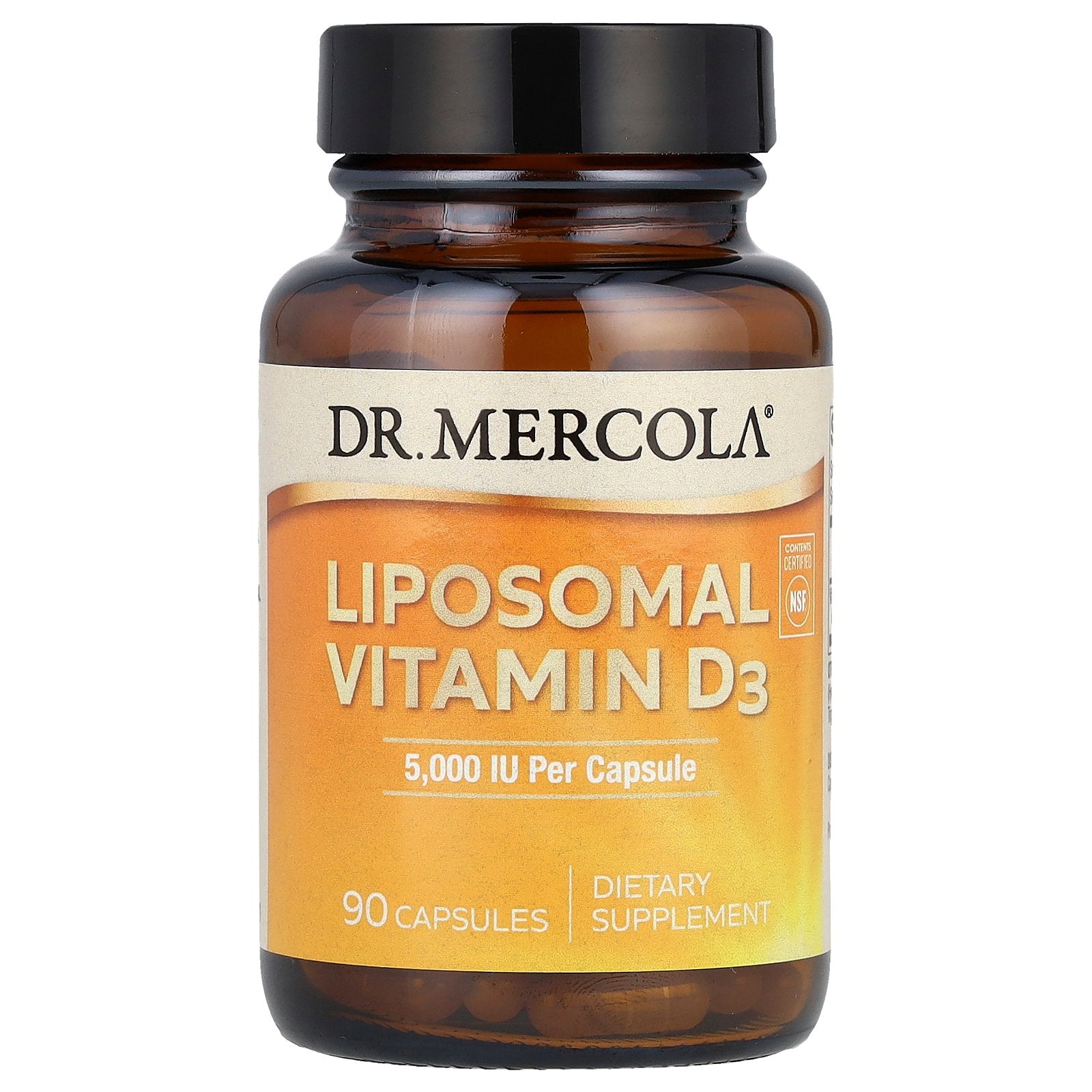 Dr. Mercola, Liposomal Vitamin D3, 125 mcg (5,000 IU), 90 Capsules