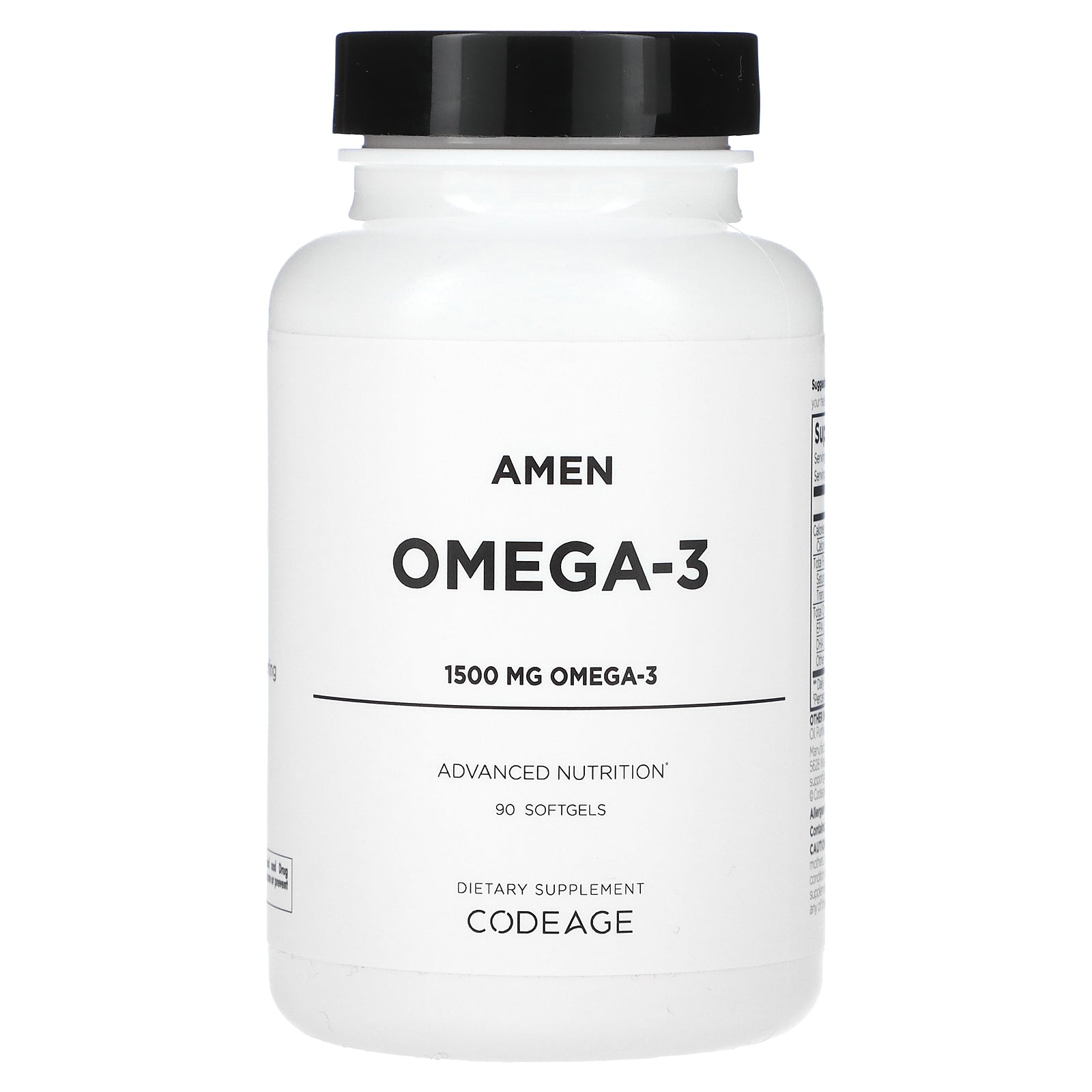 Codeage, Amen, Omega-3, 90 Softgels (750 mg per Soft Gel)
