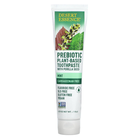 Desert Essence, Prebiotic, Plant-Based Toothpaste, Mint, 6.25 oz (176 g)