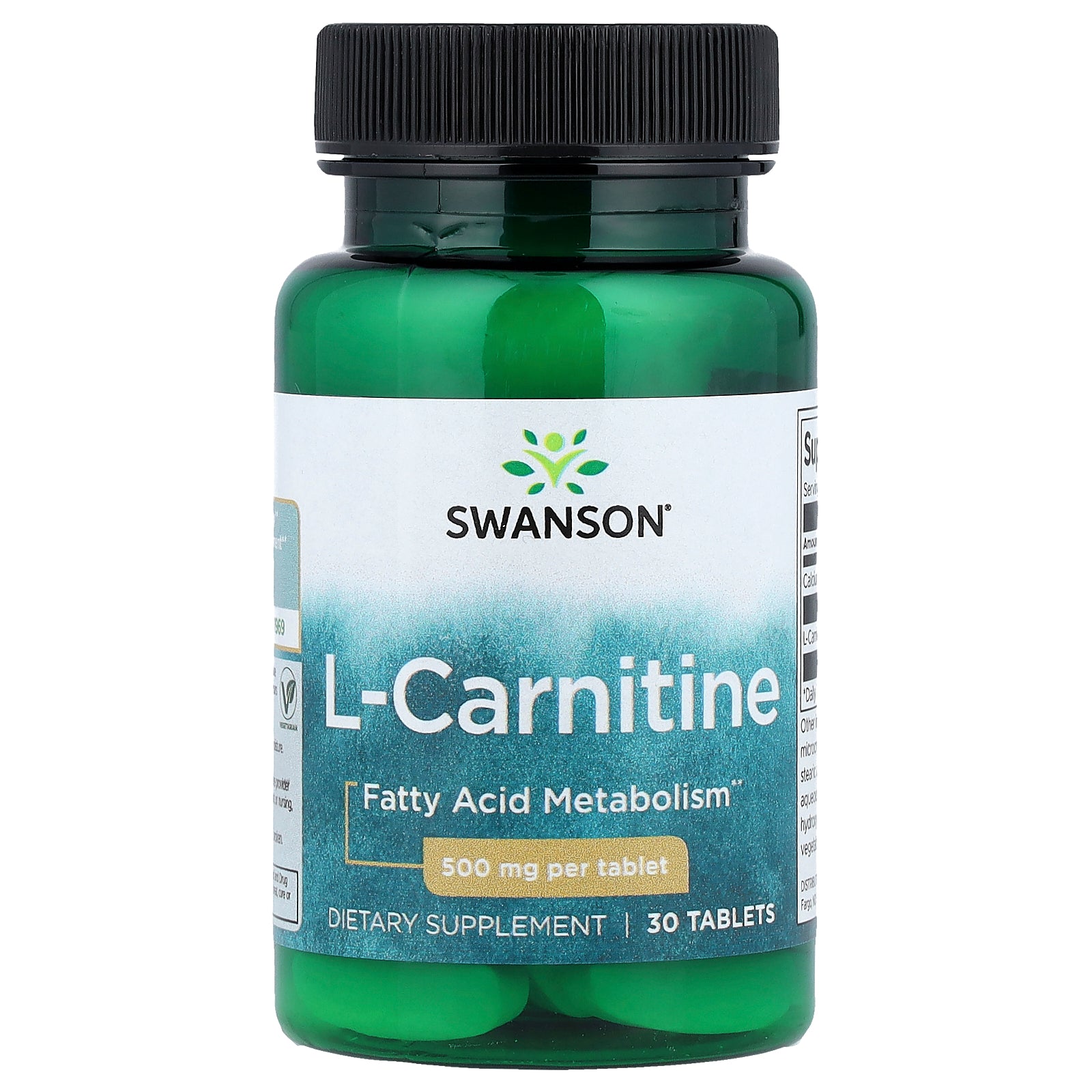 Swanson, L-Carnitine, 30 Tablets