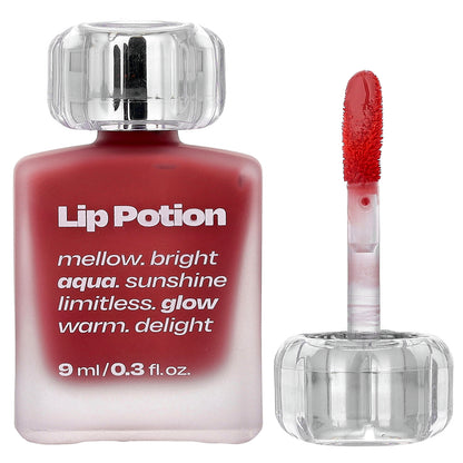 alternativestereo, Lip Potion Aqua Glow, No.3 Sugar Rose, 0.3 fl oz (9 ml)