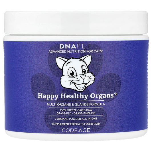 Codeage, DNA Pet, Happy Healthy Organs, Multi Organs & Glands Formula, For Cats, 1.48 oz (42 g)