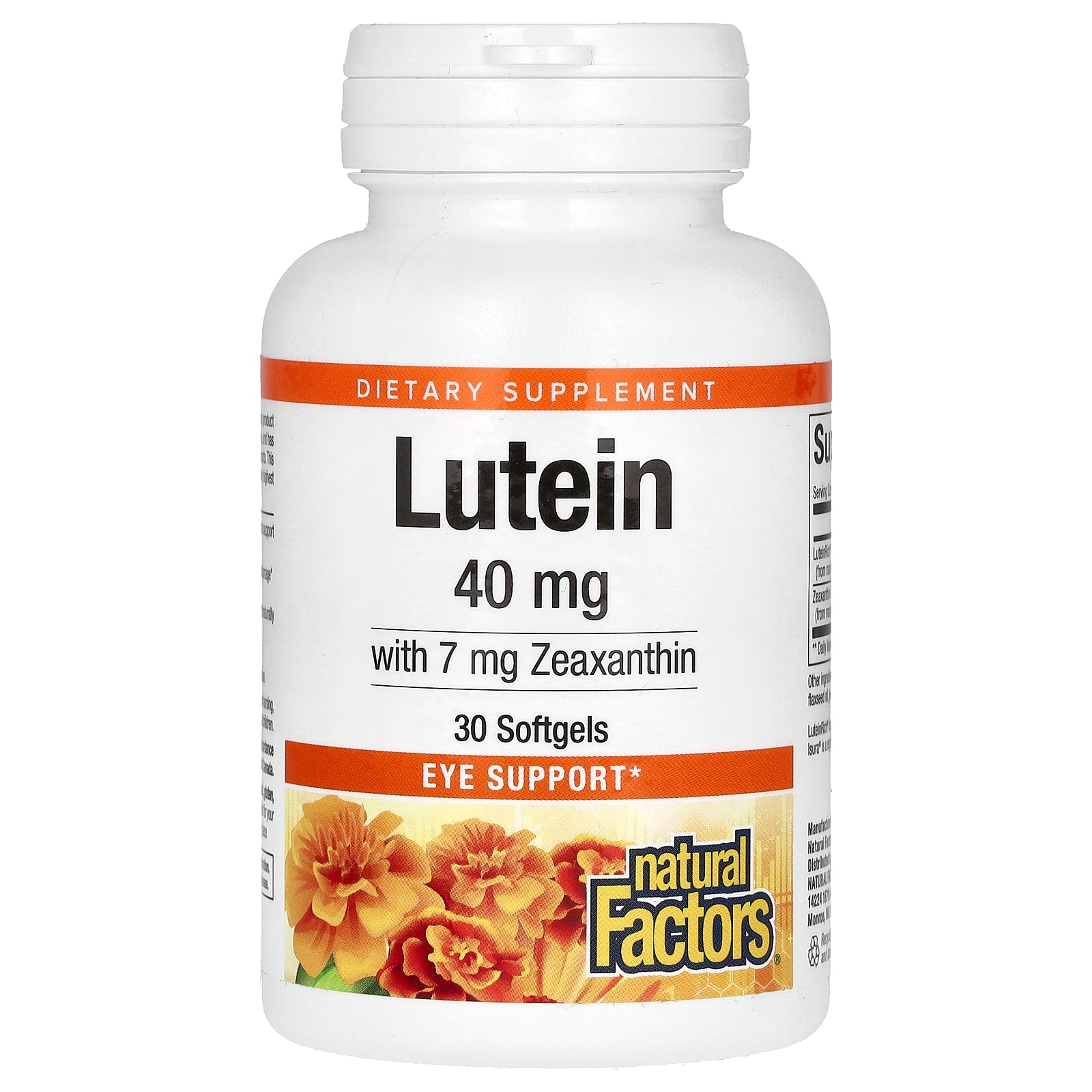 Natural Factors, Lutein, 40 mg, 30 Softgels