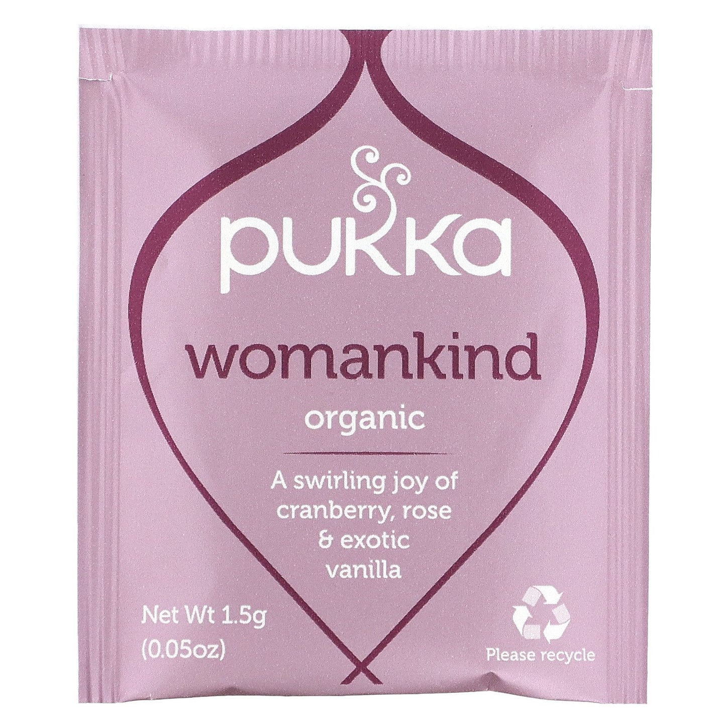 Pukka Herbs, Organic Herbal Tea, Womankind, Caffeine Free, 20 Sachets, 1.05 oz (30 g)