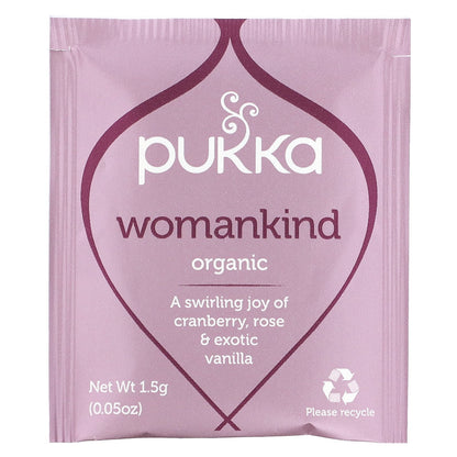 Pukka Herbs, Organic Herbal Tea, Womankind, Caffeine Free, 20 Sachets, 1.05 oz (30 g)