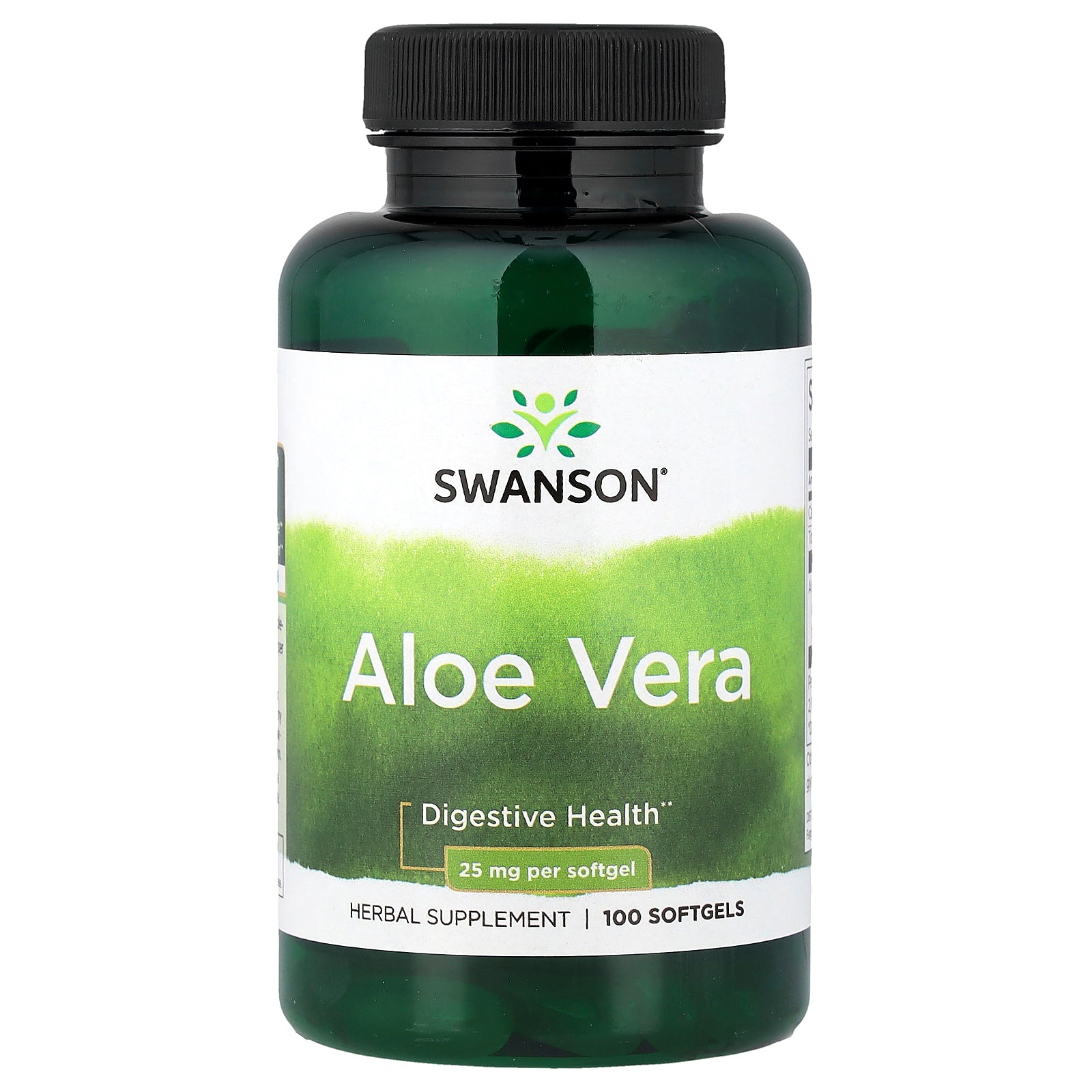 Swanson, Aloe Vera, 25 mg, 100 Softgels
