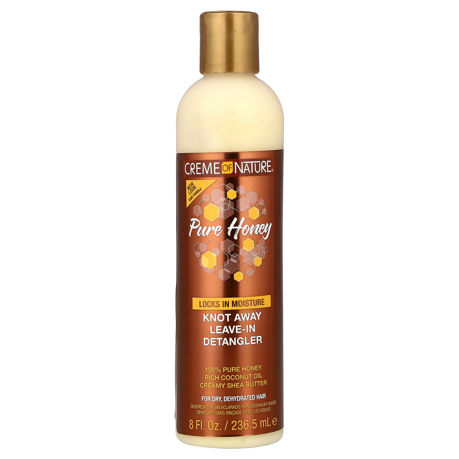 Creme Of Nature, Pure Honey, Knot Away Leave-In Detangler, 8 fl oz (236.5 ml)