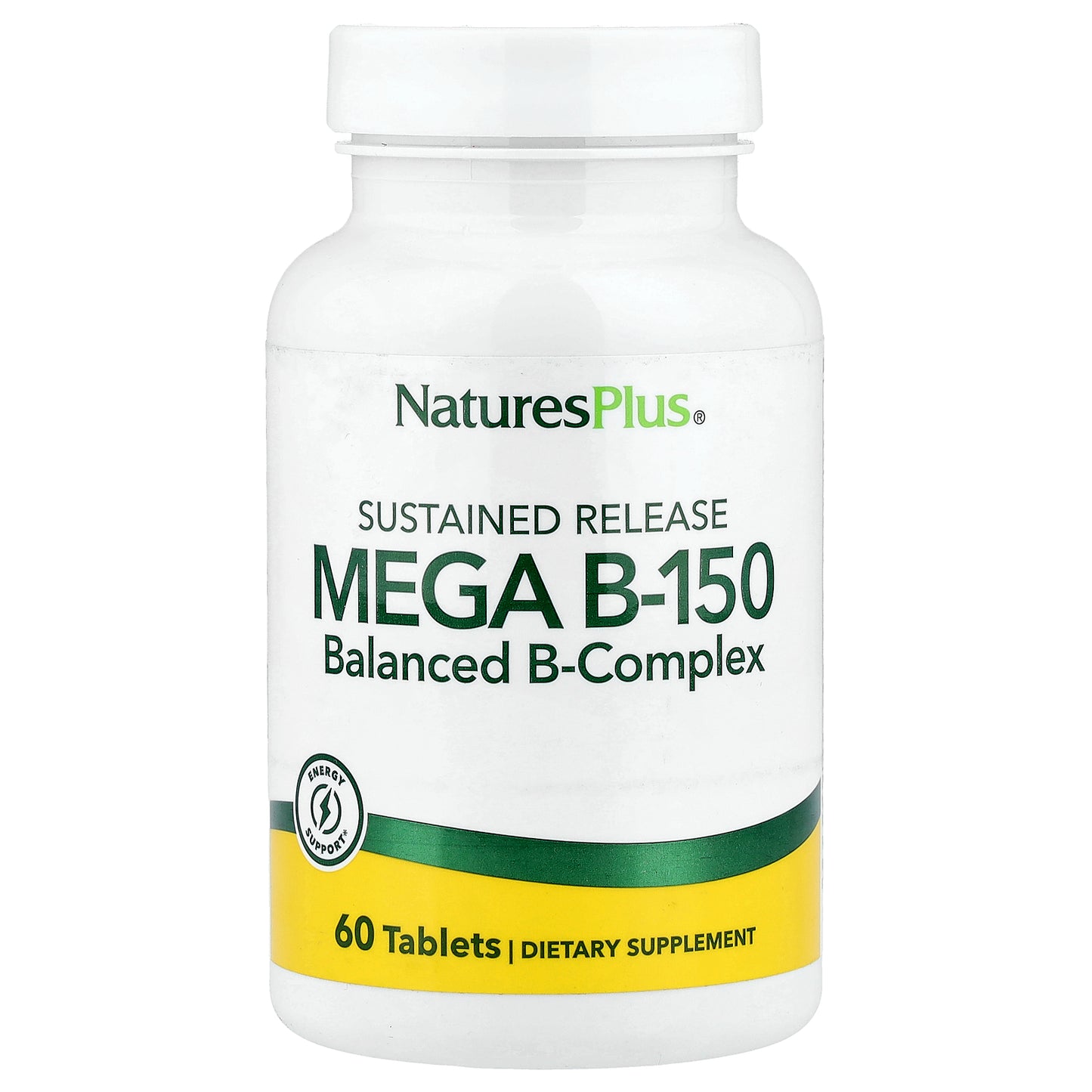 NaturesPlus, Mega B-150, Sustained Release, 60 Tablets