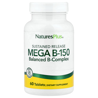 NaturesPlus, Mega B-150, Sustained Release, 60 Tablets