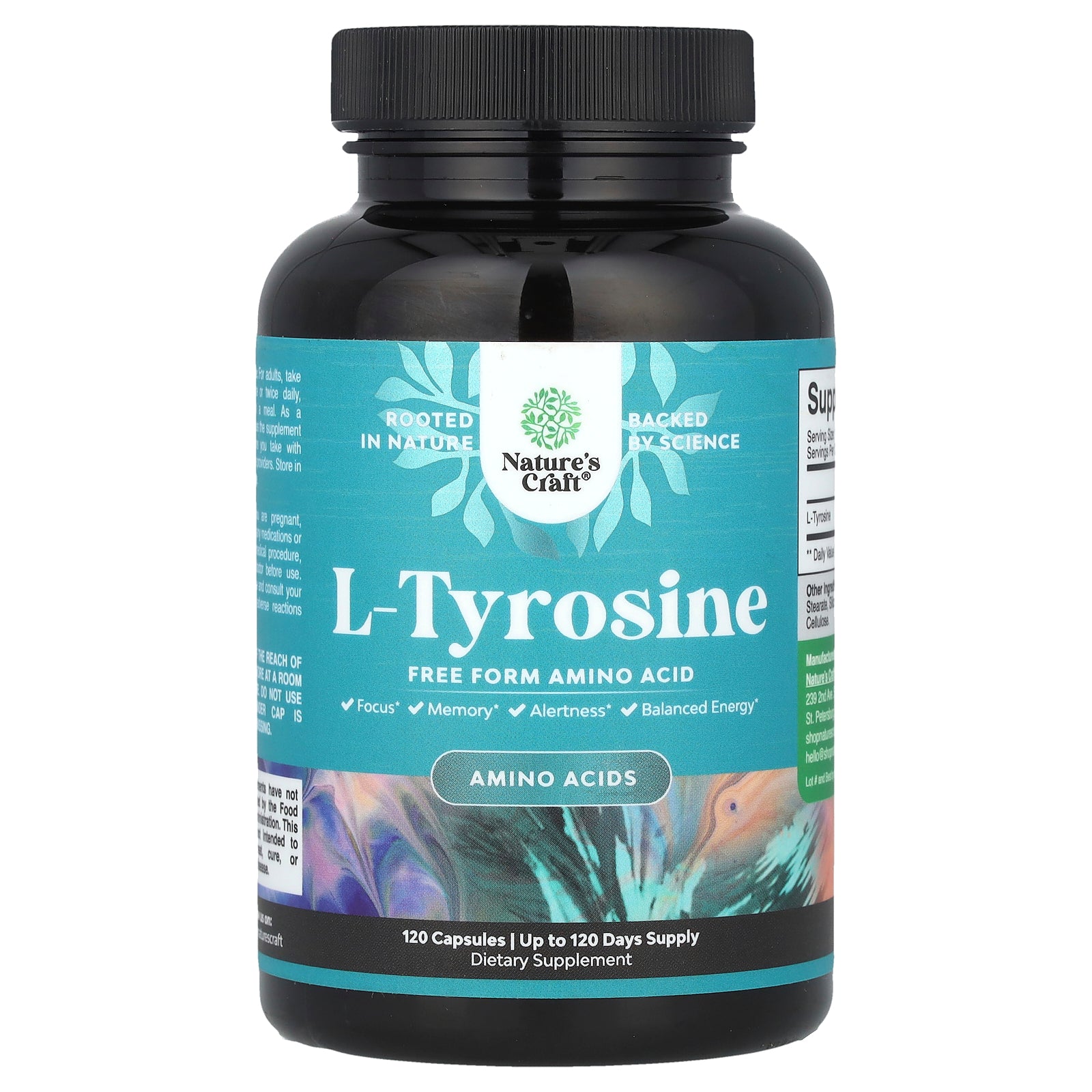 Nature's Craft, L-Tyrosine, 500 mg, 120 Capsules